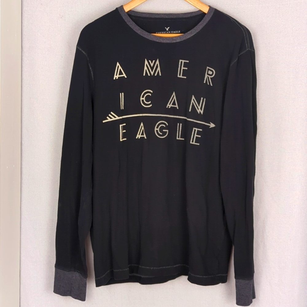 AMERICAN EAGLE Men's Classic Fit Long Sleeve T-Shirt